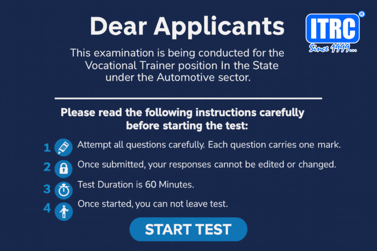 ITRC VT Test Examination (Automotive 2025)