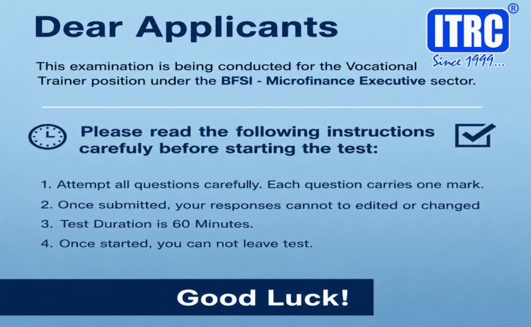 ITRC VT Test Examination (BFSI-2026)
