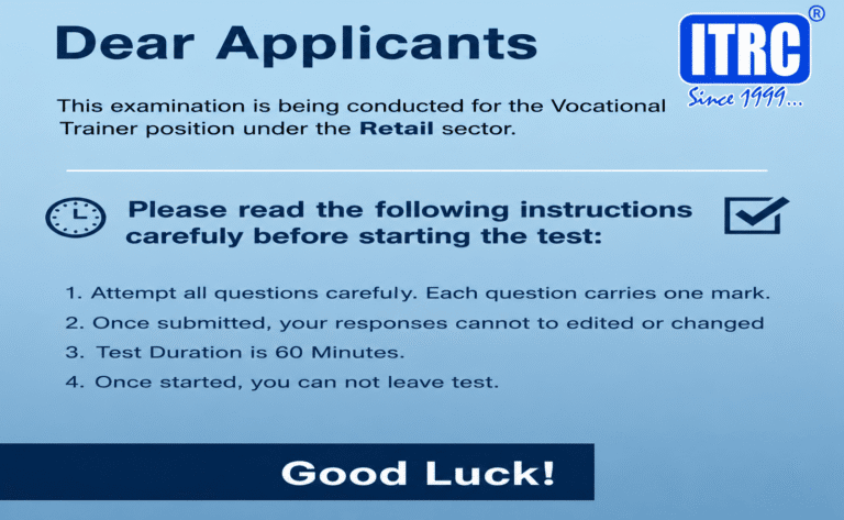 ITRC VT Test Examination (Retail)